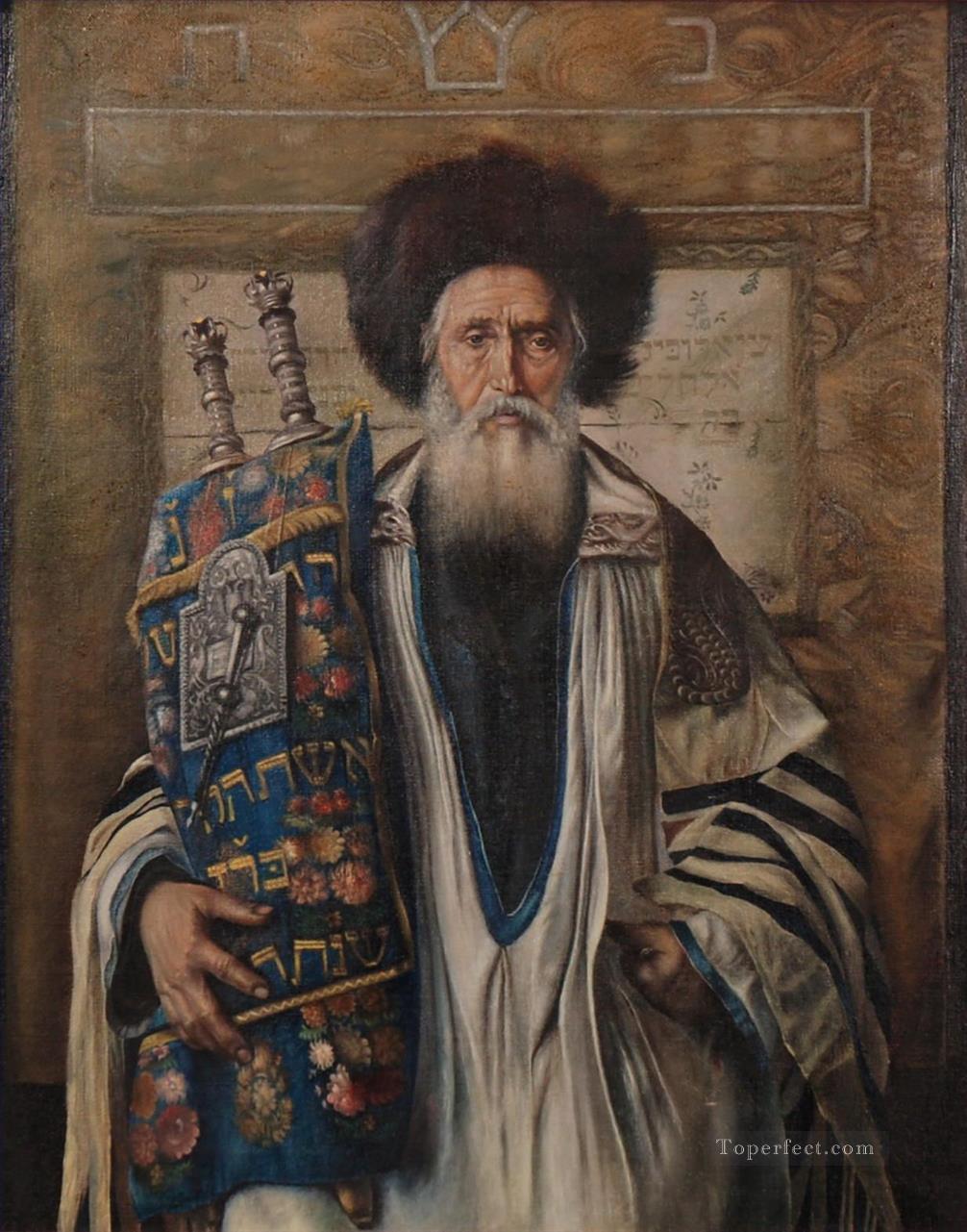 Retrato de un hombre judío húngaro Isidor Kaufmann Pintura al óleo